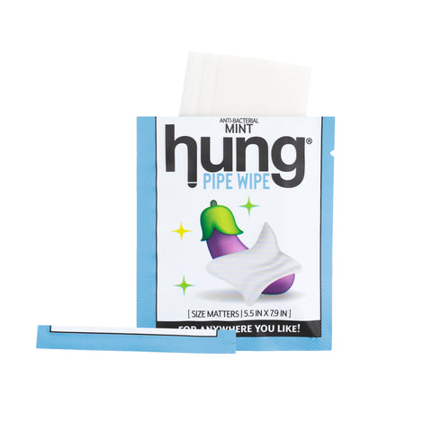 Hung Pipe Wipe Single Packet with Torn Top |  Male Hygiene for Anywhere You Like 