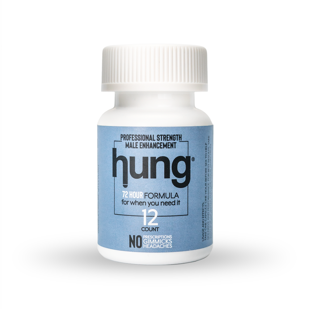HUNG Professional Strength Male Enhancement 12 Count Bottle