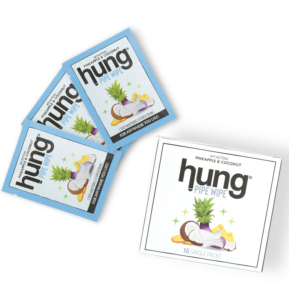 Hung Pipe Wipe - Pineapple + Coconut Multiple Packets with Box