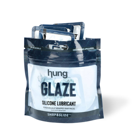 Hung Glaze snap-and-slide silicone lubricant pouch